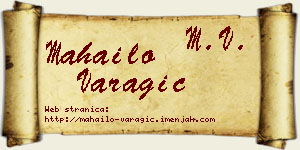 Mahailo Varagić vizit kartica